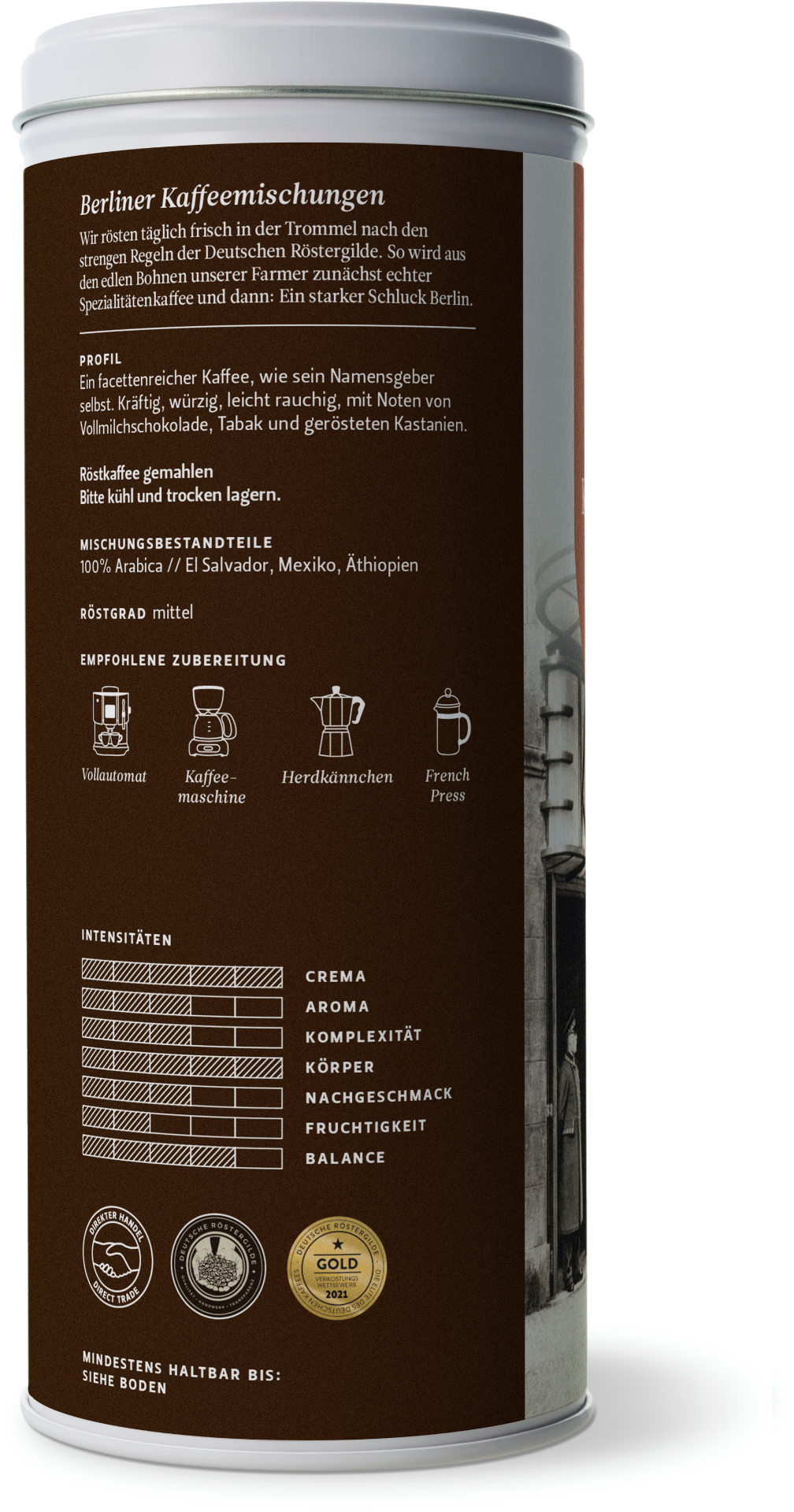 Berliner König Friedrich I. Mischung (gemahlen) Berliner König Friedrich I. Mischung (gemahlen)