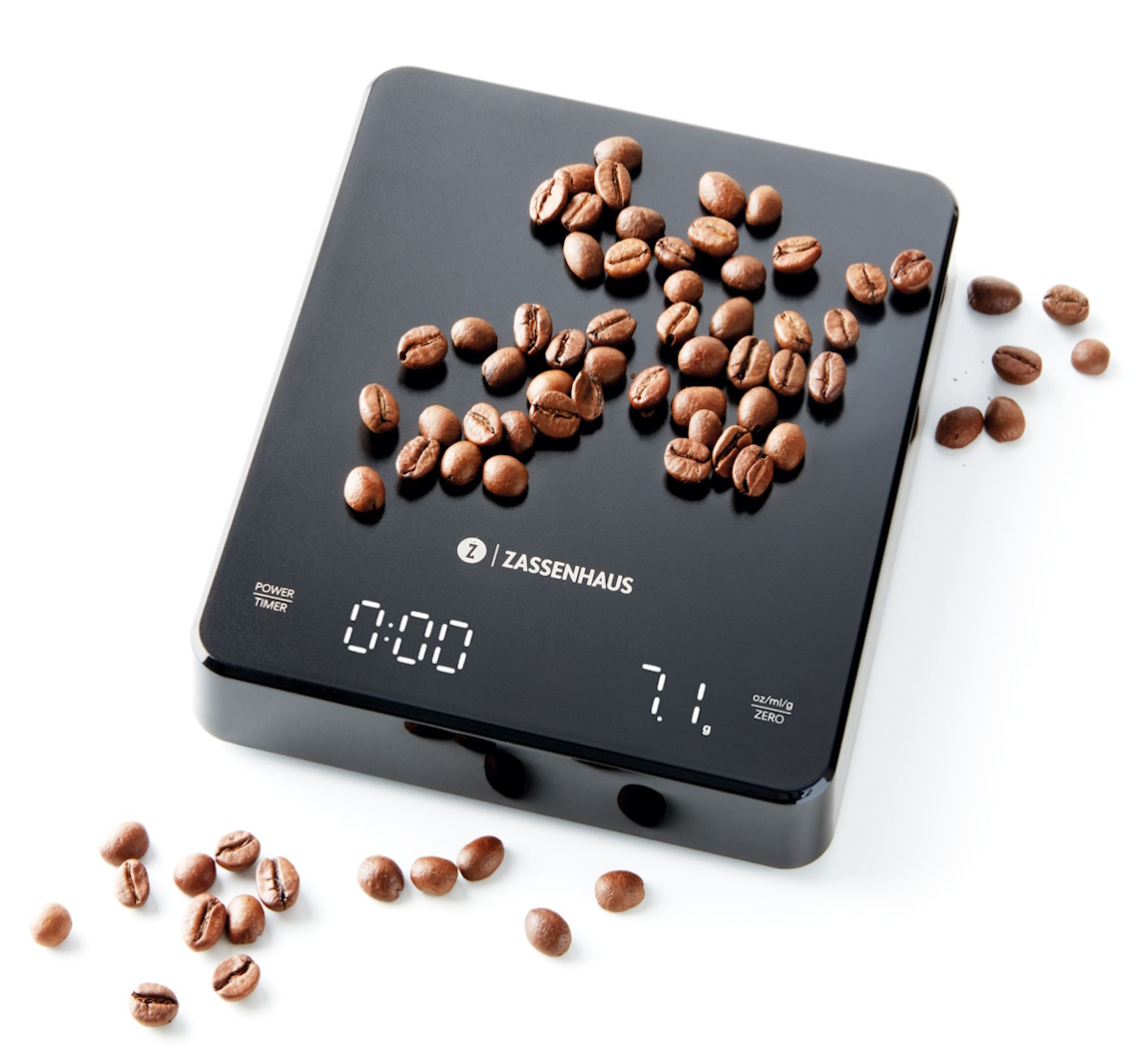 Zassenhaus - Digitale Kaffeewaage EXPERT USB, wiederaufladbar, max. 3.000g Zassenhaus - Digitale Kaffeewaage EXPERT USB, wiederaufladbar, max. 3.000g