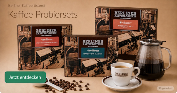 Berliner Kaffeerösterei Geschenke Sets Kaffee Tee Süsses Probiersets