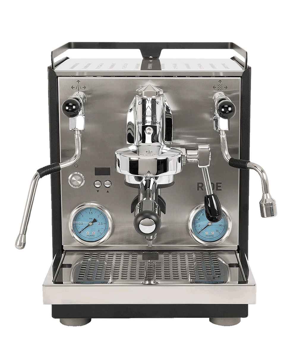 Profitec RIDE - Dualboiler Siebträger Espressomaschine PID inox-schwarz +Neugerät+