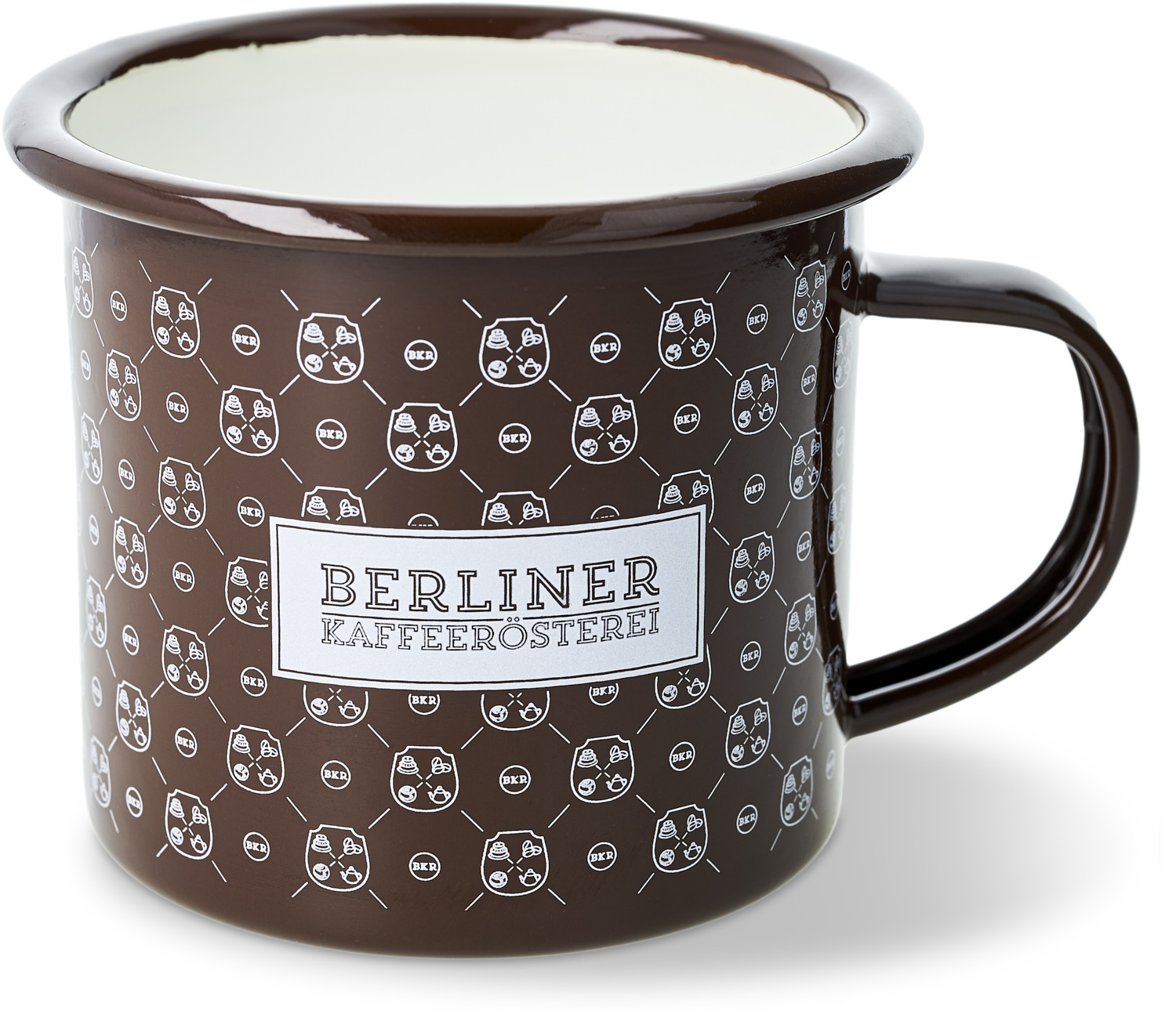 Kaffeetasse mit BKR-Logo, braun (350 ml)