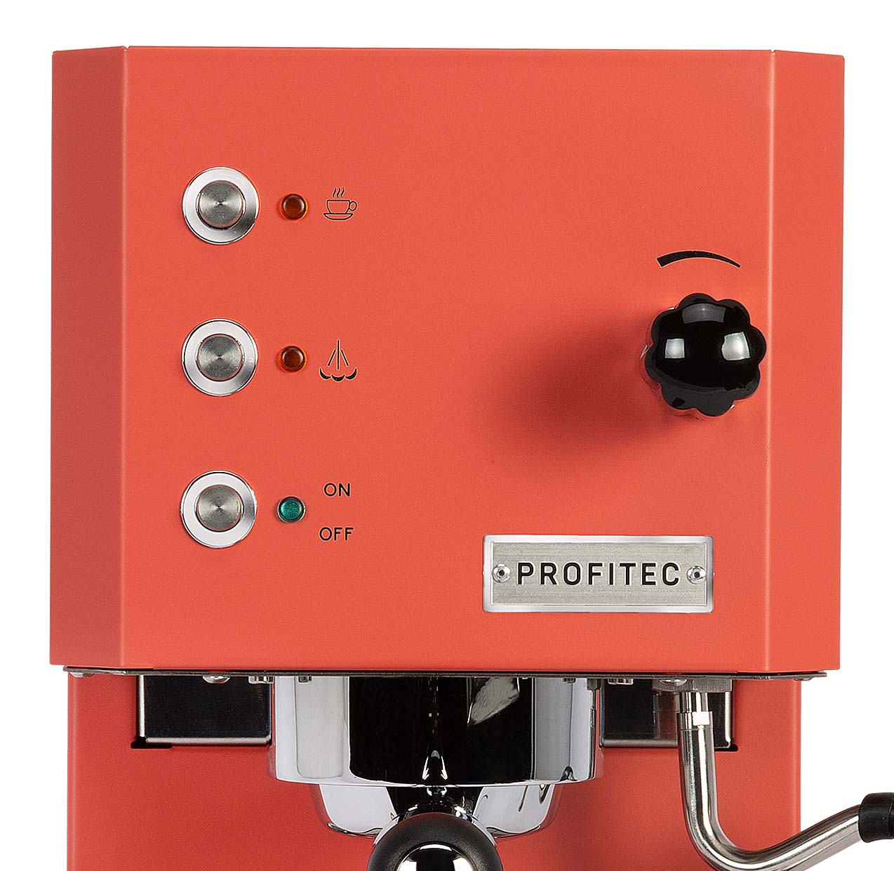 Profitec GO - kompakte Siebträger Espressomaschine 58mm PID rot