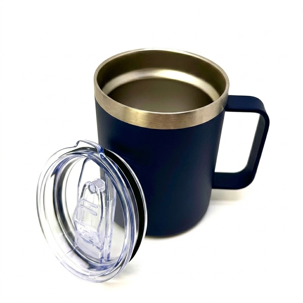 Edelstahlbecher Thermo Ole 350 ml mit Henkel – Doppelwandiger Kaffeebecher