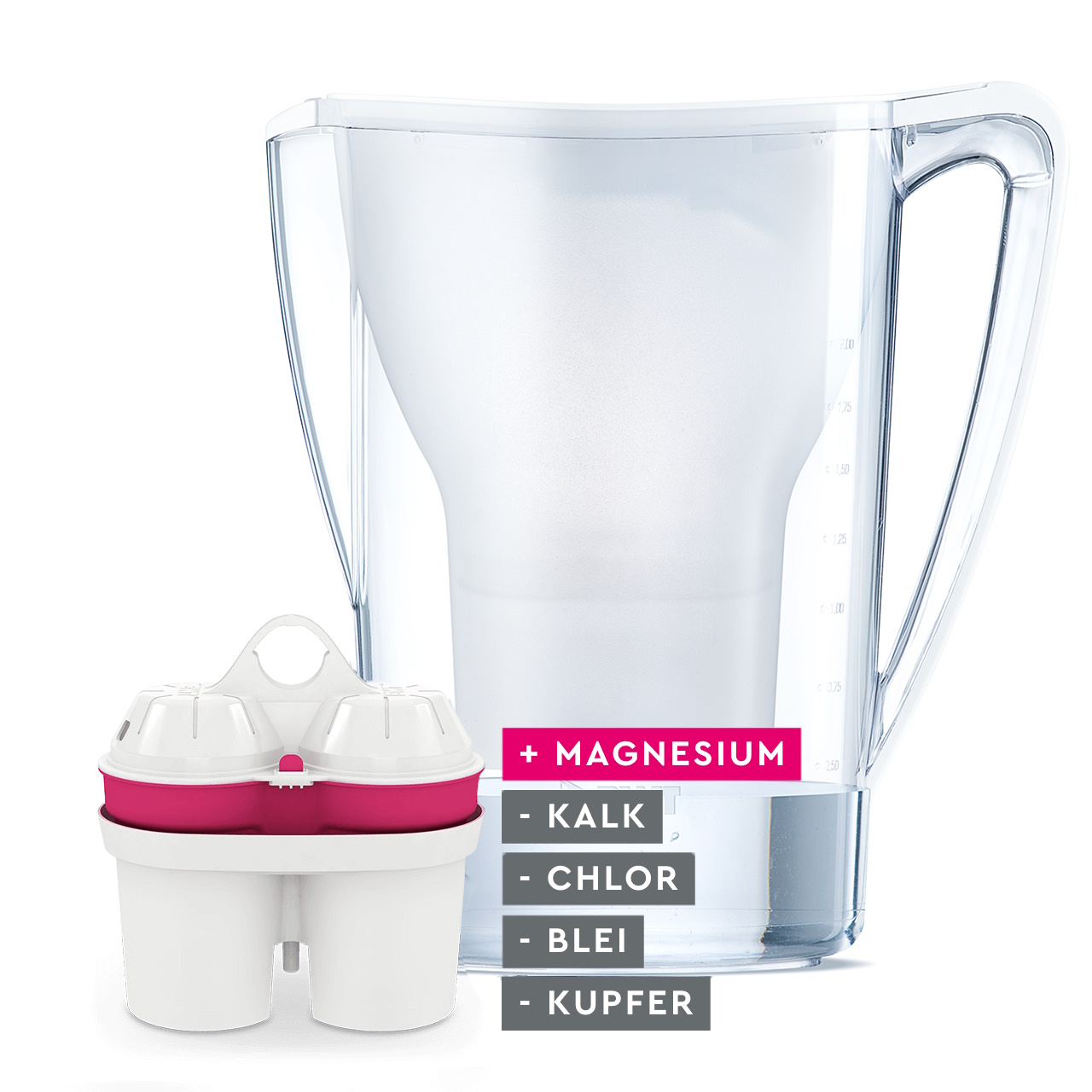 BWT - AQUAlizer HOME 2,7 l, Weiß, 1 x MagnesiumMineralized Water Kartusche BWT - AQUAlizer HOME 2,7 l, Weiß, 1 x MagnesiumMineralized Water Kartusche