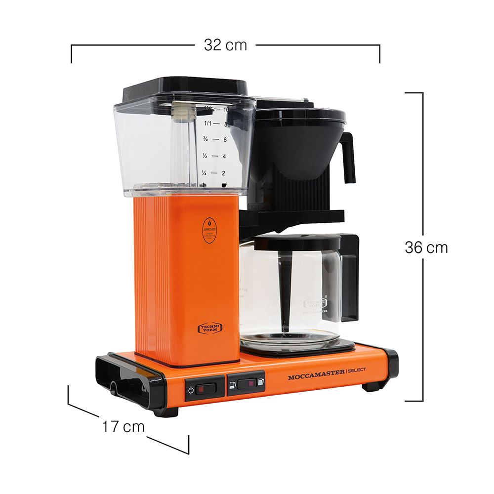 Moccamaster - Kaffeemaschine KBG Select 4-10 Tassen orange