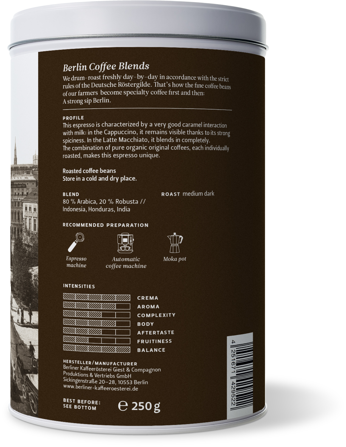 Espresso Supremo BIO (ganze Bohne)