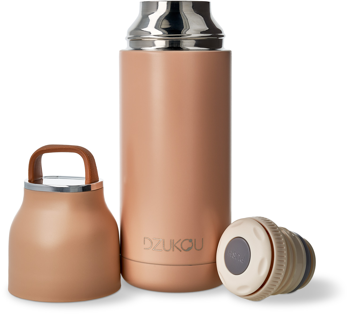 Thermosflasche pink Edelstahl 350 ml mit Trageschlaufe Thermosflasche pink Edelstahl 350 ml mit Trageschlaufe