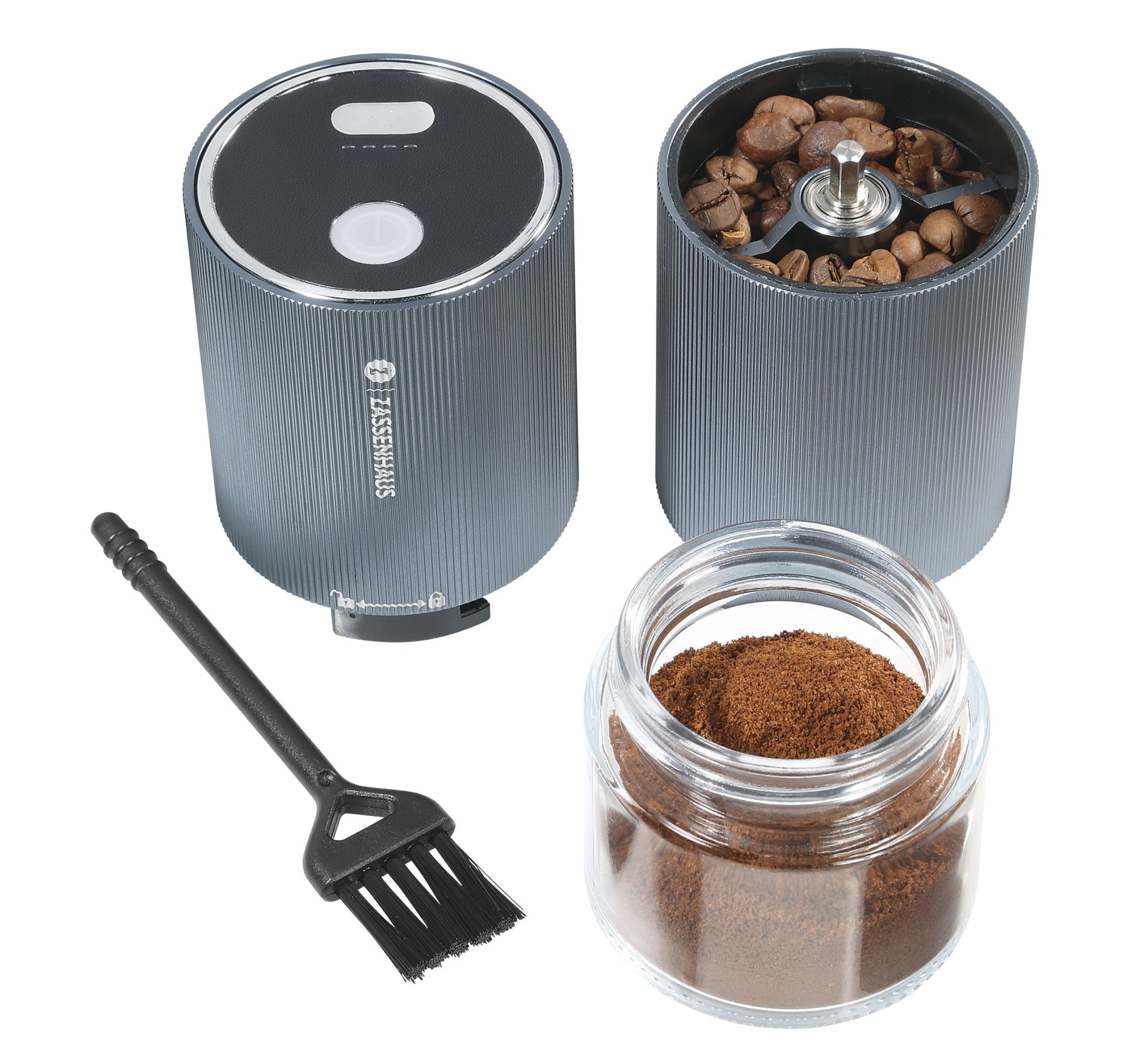 Zassenhaus - Kaffeemühle / Espressomühle MASTER USB, wiederaufladbar, für 19g Bohnen