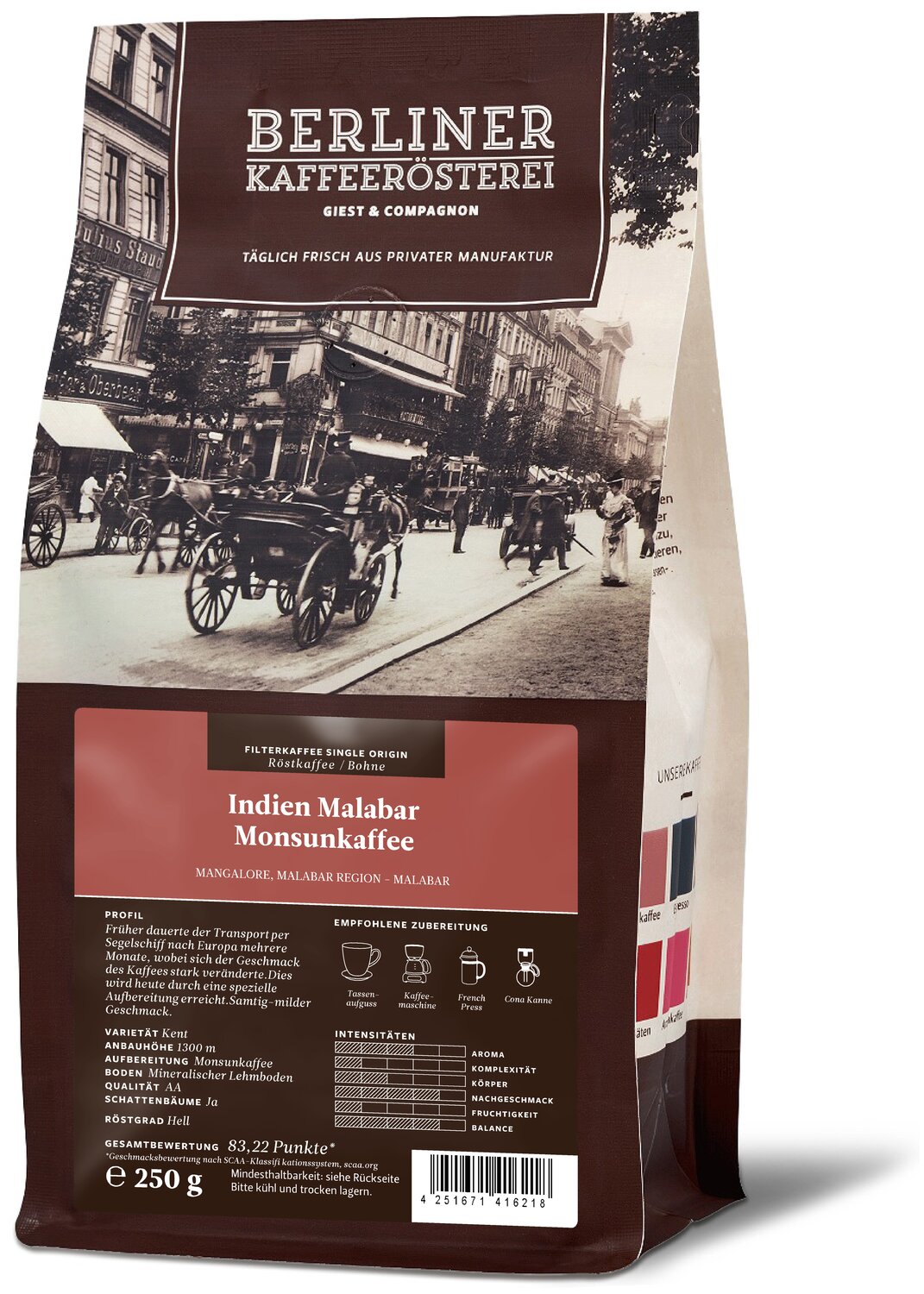 Indien Malabar Monsunkaffee Indien Malabar Monsunkaffee