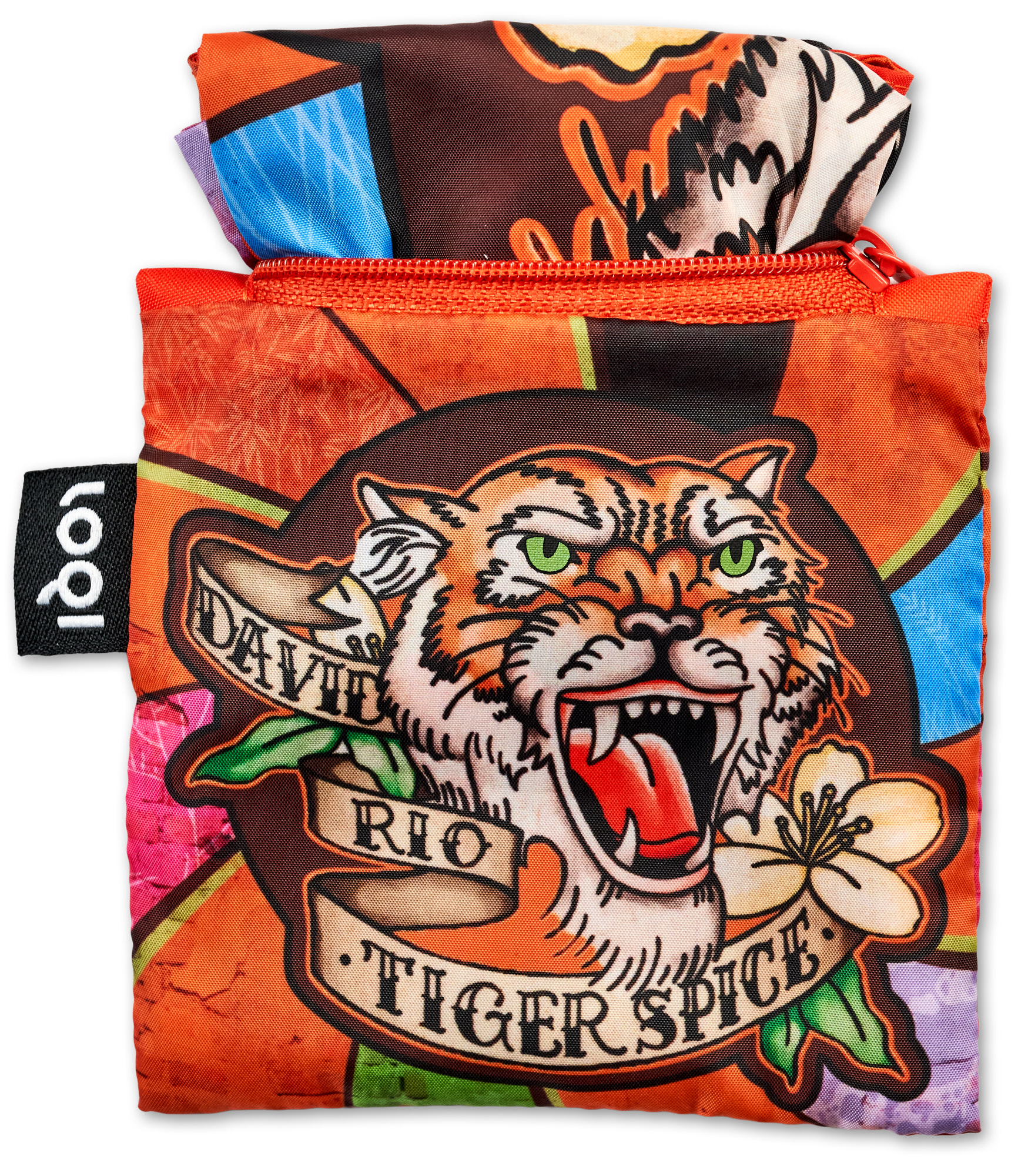 David Rio - Tiger Spice Beutel - LOQI Tragetasche 45x36 cm