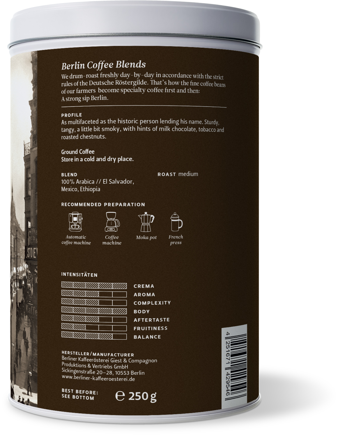 Berliner König Friedrich I. Mischung (250g / gemahlen)