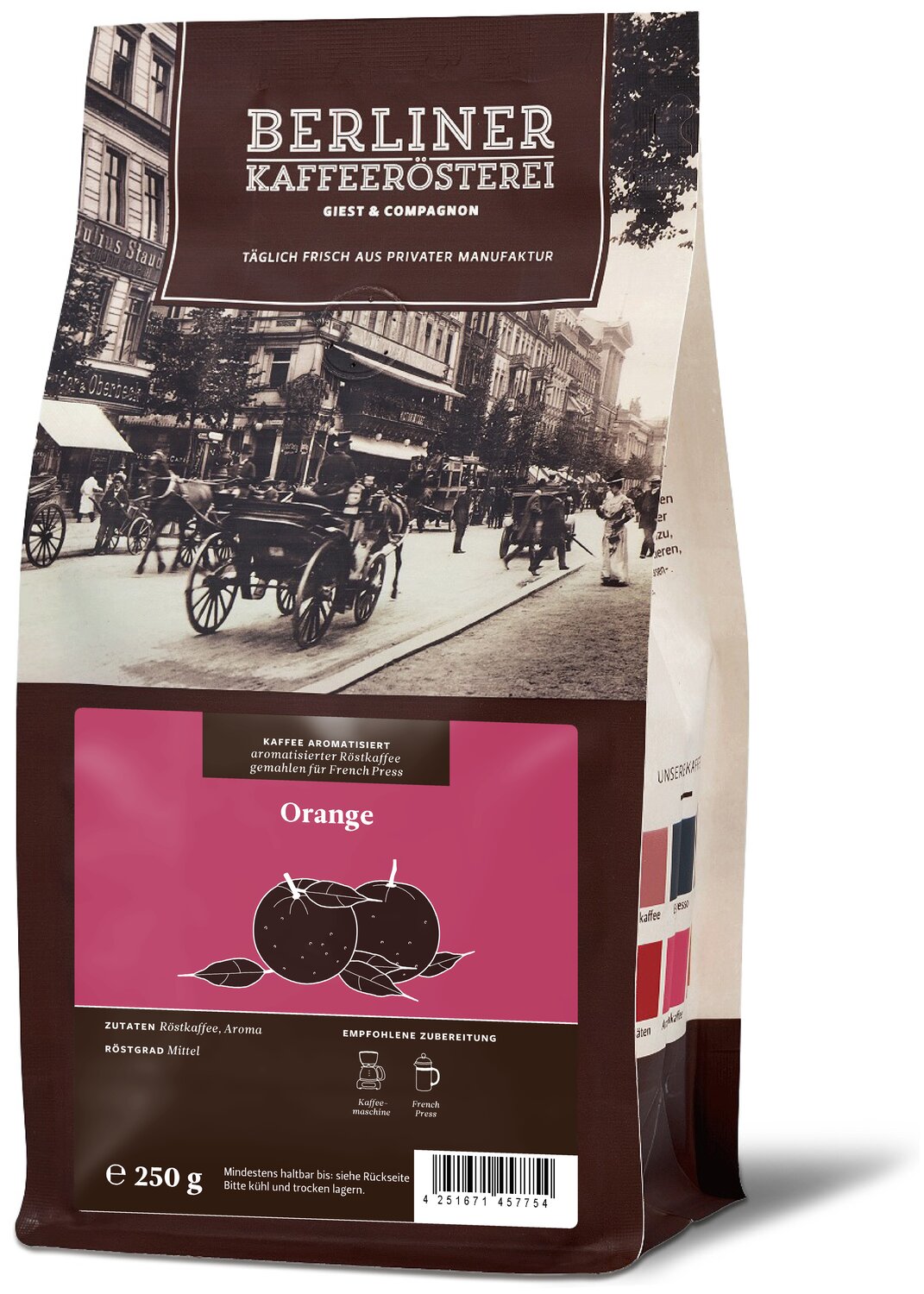 aromatisierter Kaffee Orange