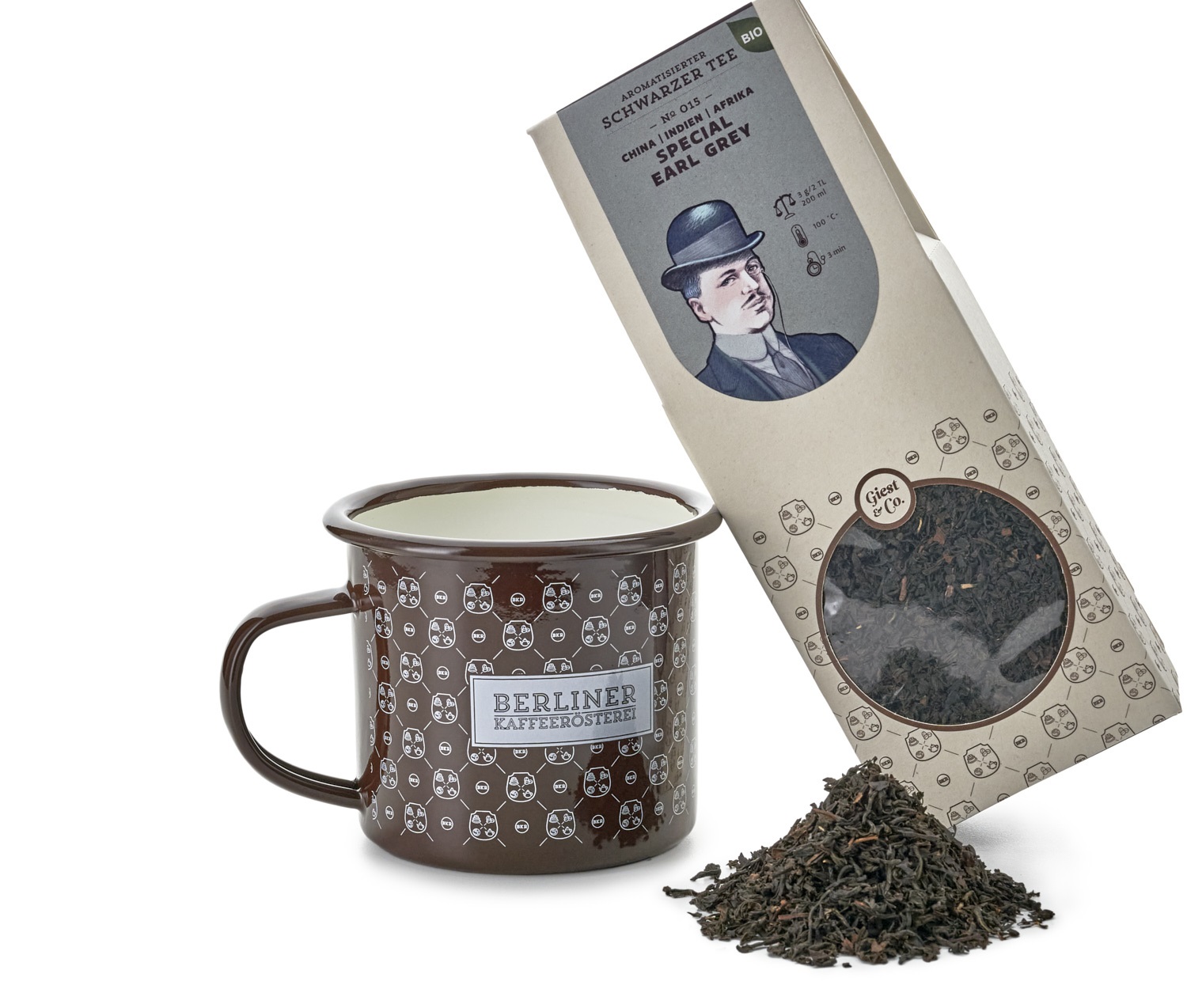 BKR Emaille Tasse mit 100g Tee nach Wahl im Schmuckkarton BKR Emaille Tasse mit 100g Tee nach Wahl im Schmuckkarton