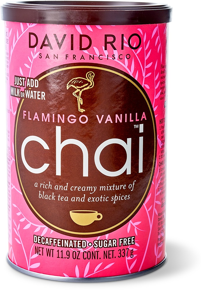 David Rio - Flamingo Vanilla decaf Chai - Dose (337 g) David Rio - Flamingo Vanilla decaf Chai - Dose (337 g)