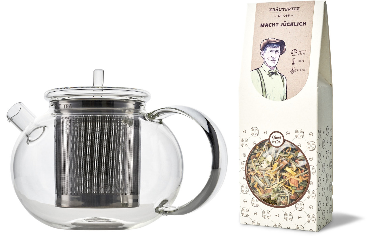 Teeset "Special-Tea" Carl Henkel GoGo Teekanne (1l) mit Tee nach Wahl im Schmuckkarton