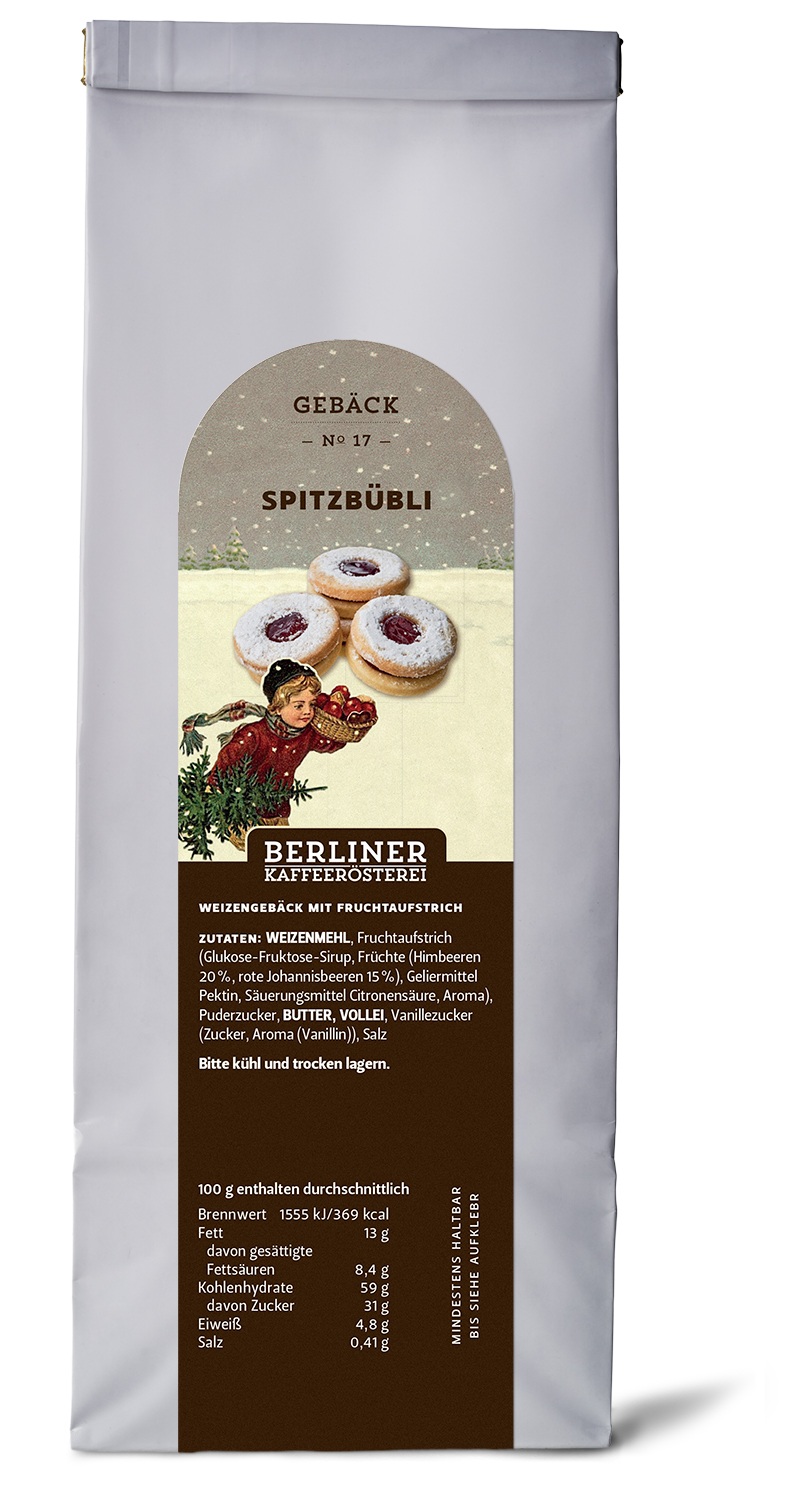 Gebäck - Spitzbübli mit Fruchtaufstrich und Puderzucker - Nr. 17 Gebäck - Spitzbübli mit Fruchtaufstrich und Puderzucker - Nr. 17