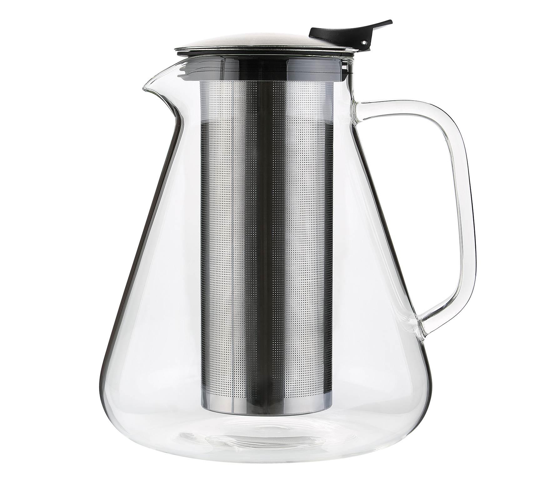 Cilio - Aufgusskanne GIULIETTA 1,5l aus Glas mit Edelstahlsieb auch für Cold Brew Cilio - Aufgusskanne GIULIETTA 1,5l aus Glas mit Edelstahlsieb auch für Cold Brew