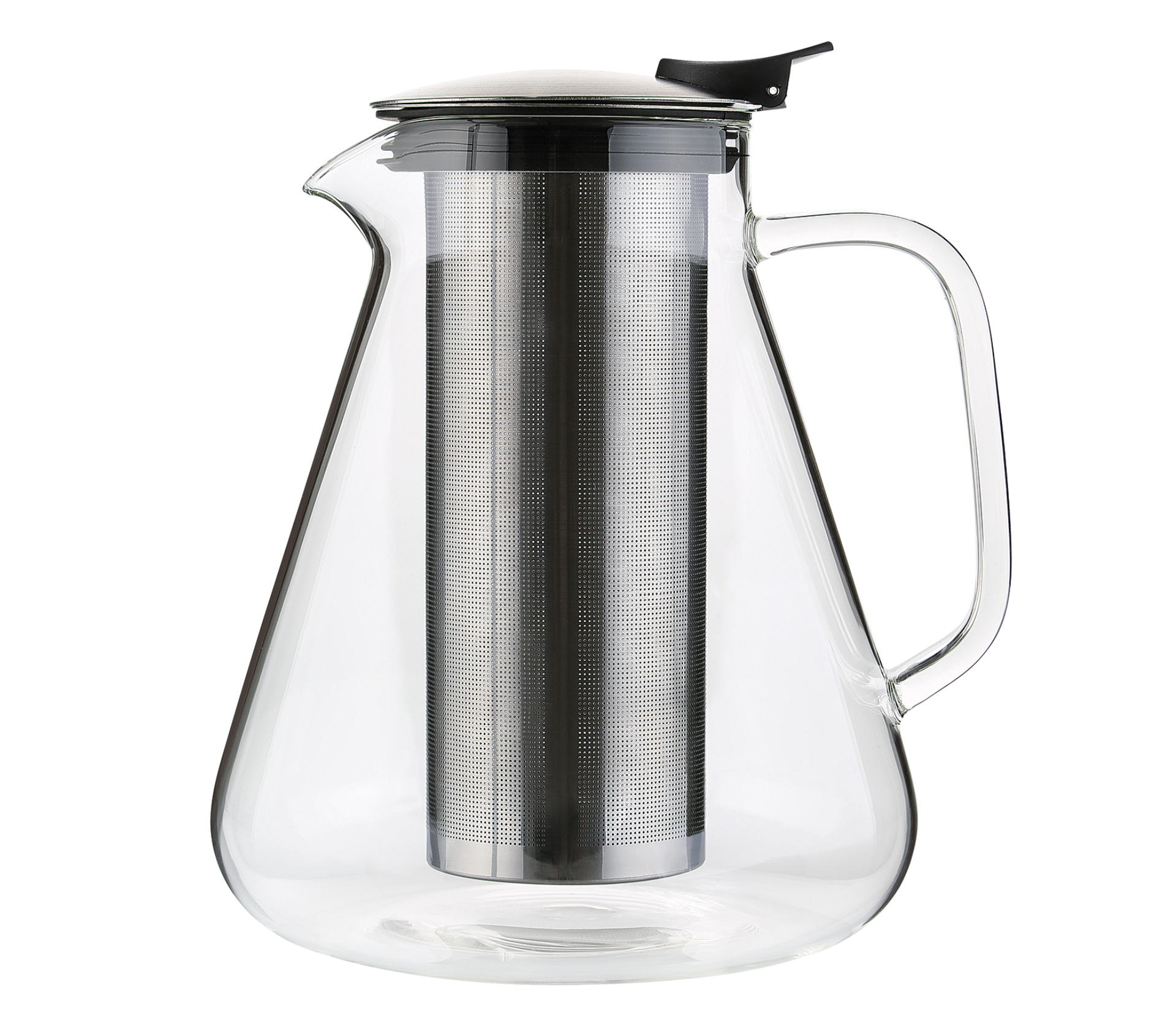 Cilio - Aufgusskanne GIULIETTA 1,5l aus Glas mit Edelstahlsieb auch für Cold Brew Cilio - Aufgusskanne GIULIETTA 1,5l aus Glas mit Edelstahlsieb auch für Cold Brew