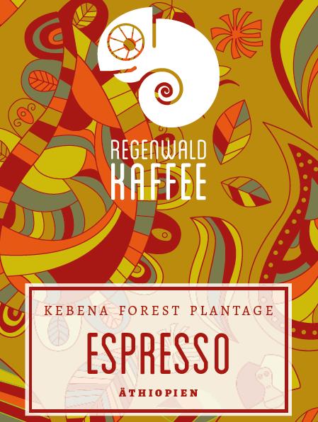 Regenwald Kebena Forest Plantage BIO Espresso 250g gemahlen