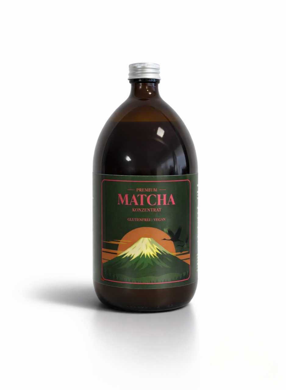 Matcha Getränkekonzentrat in der Flasche vegan (1.000ml)