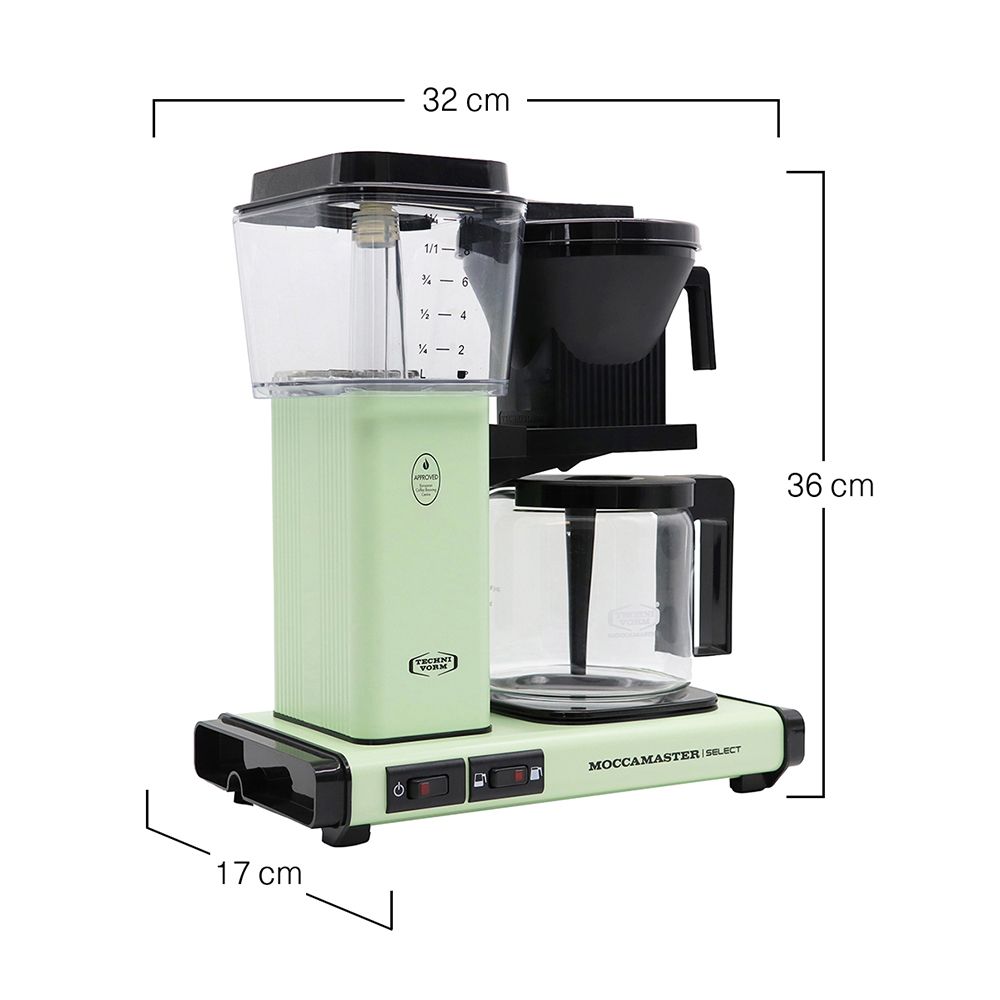 Moccamaster - Kaffeemaschine KBG Select 4-10 Tassen pastellgrün