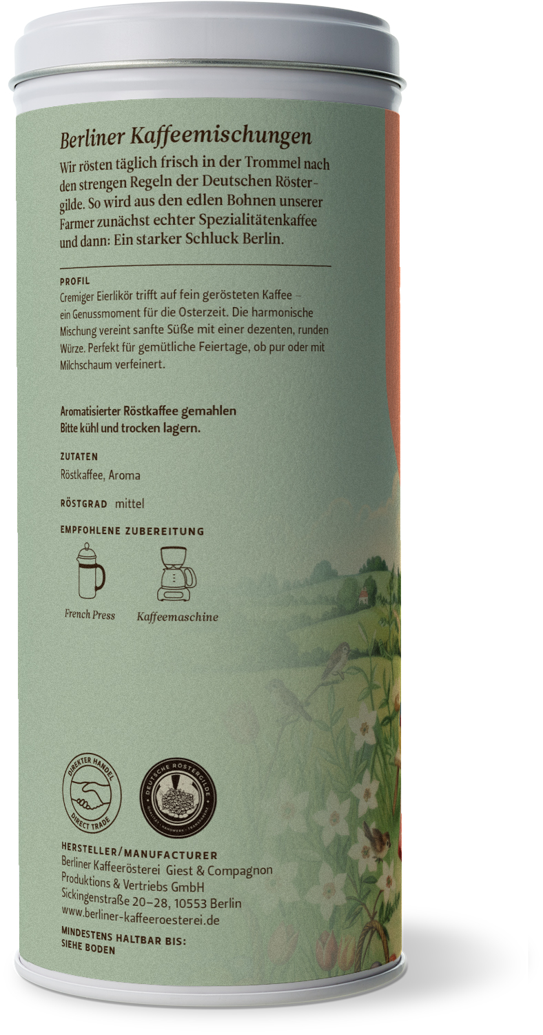 aromatisierter Osterkaffee Eierlikör (125g / gemahlen)