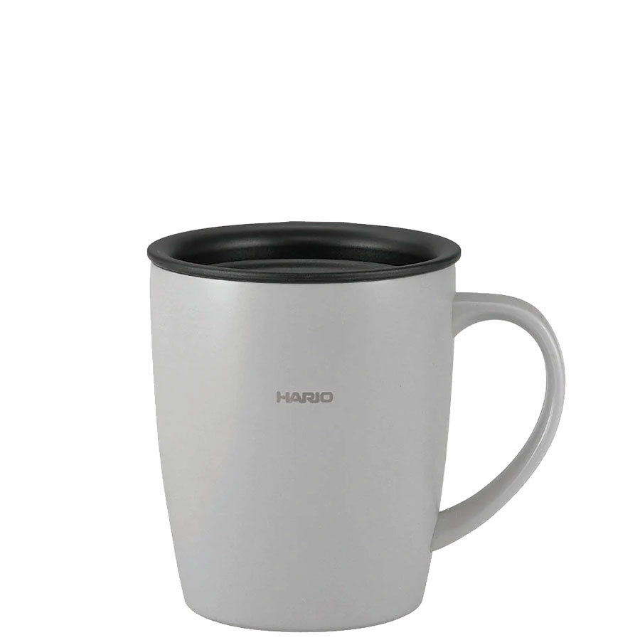 Hario - Wärmespeicherbecher mit Deckel grau 300ml Hario - Wärmespeicherbecher mit Deckel grau 300ml