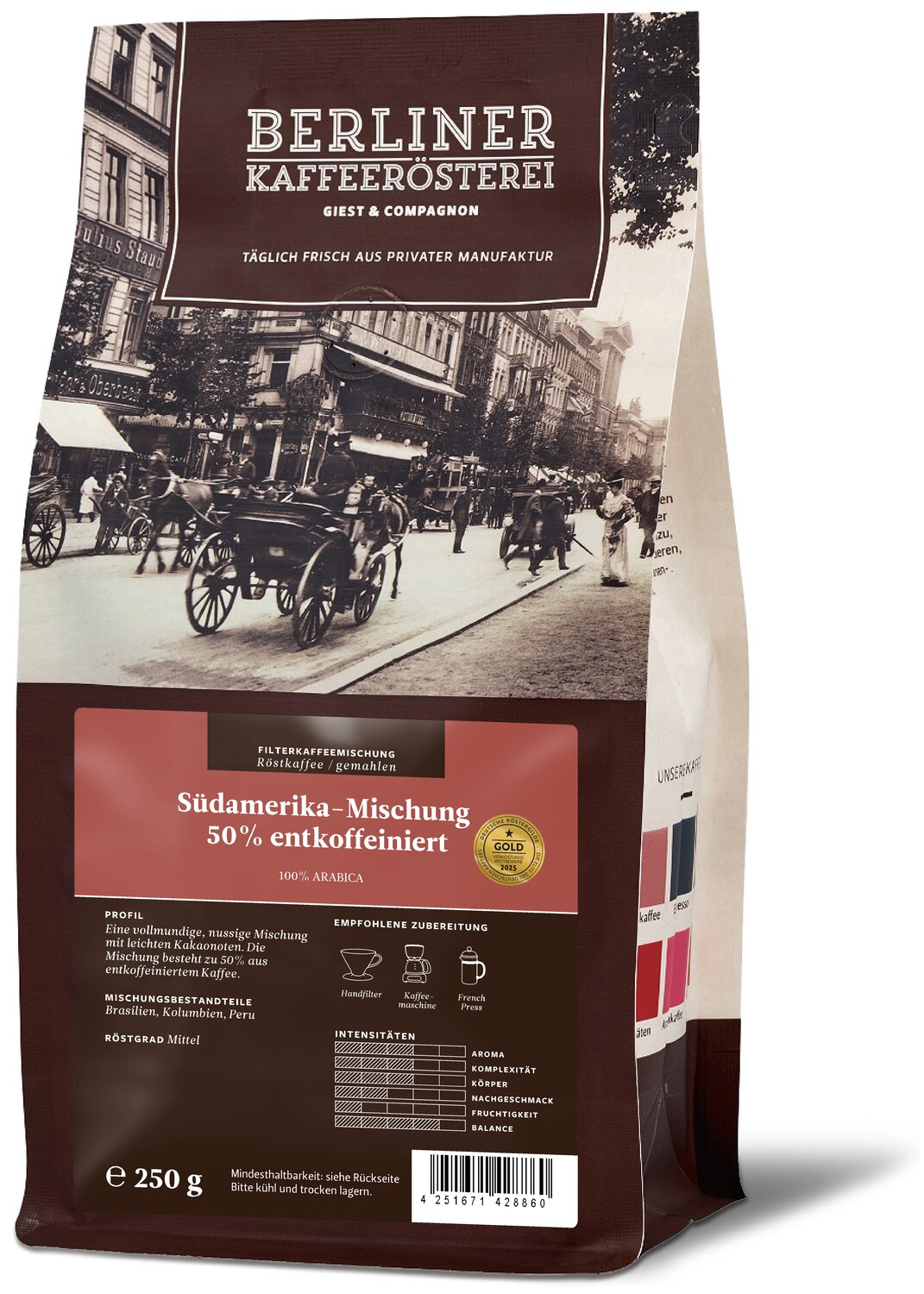 Südamerika-Mischung 50% entkoffeiniert