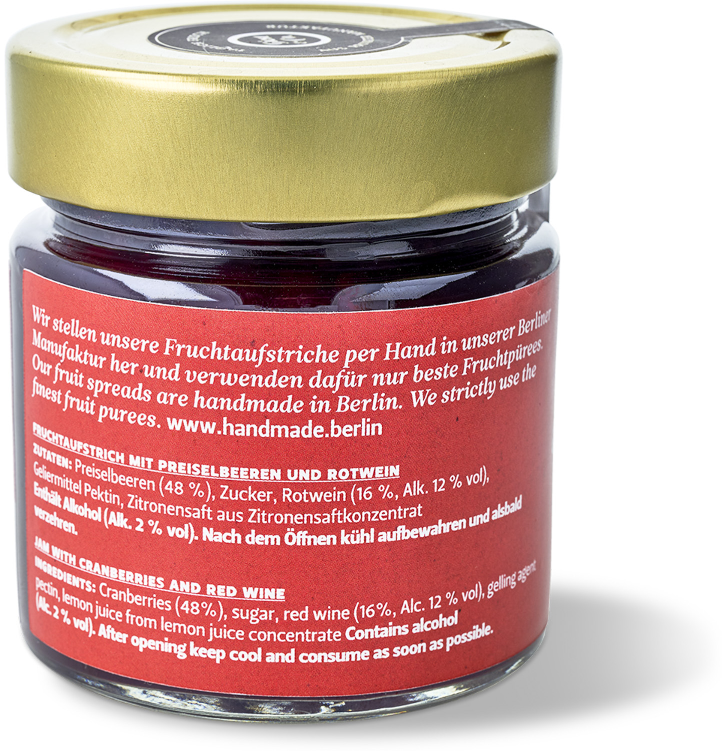 Aufstrich - Preiselbeere Rotwein - Nr. 11 Aufstrich - Preiselbeere Rotwein - Nr. 11