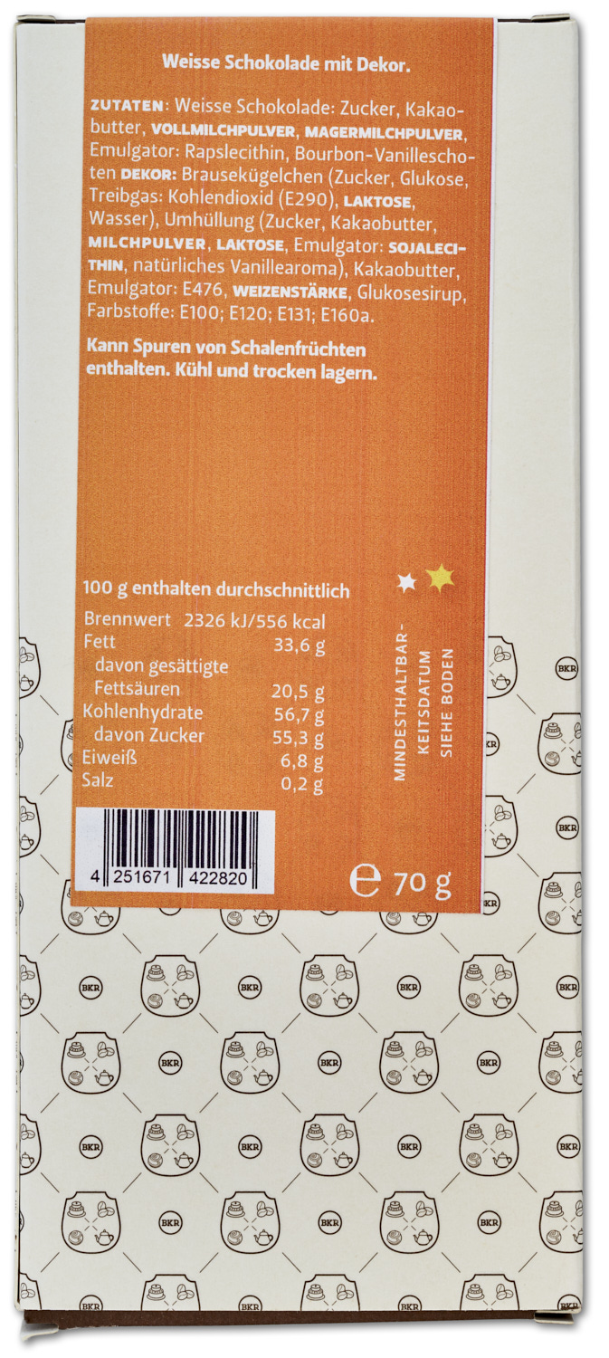 "Knallberni" mit Knallbrause und bunten Streuseln (weiss) "Knallberni" mit Knallbrause und bunten Streuseln (weiss)