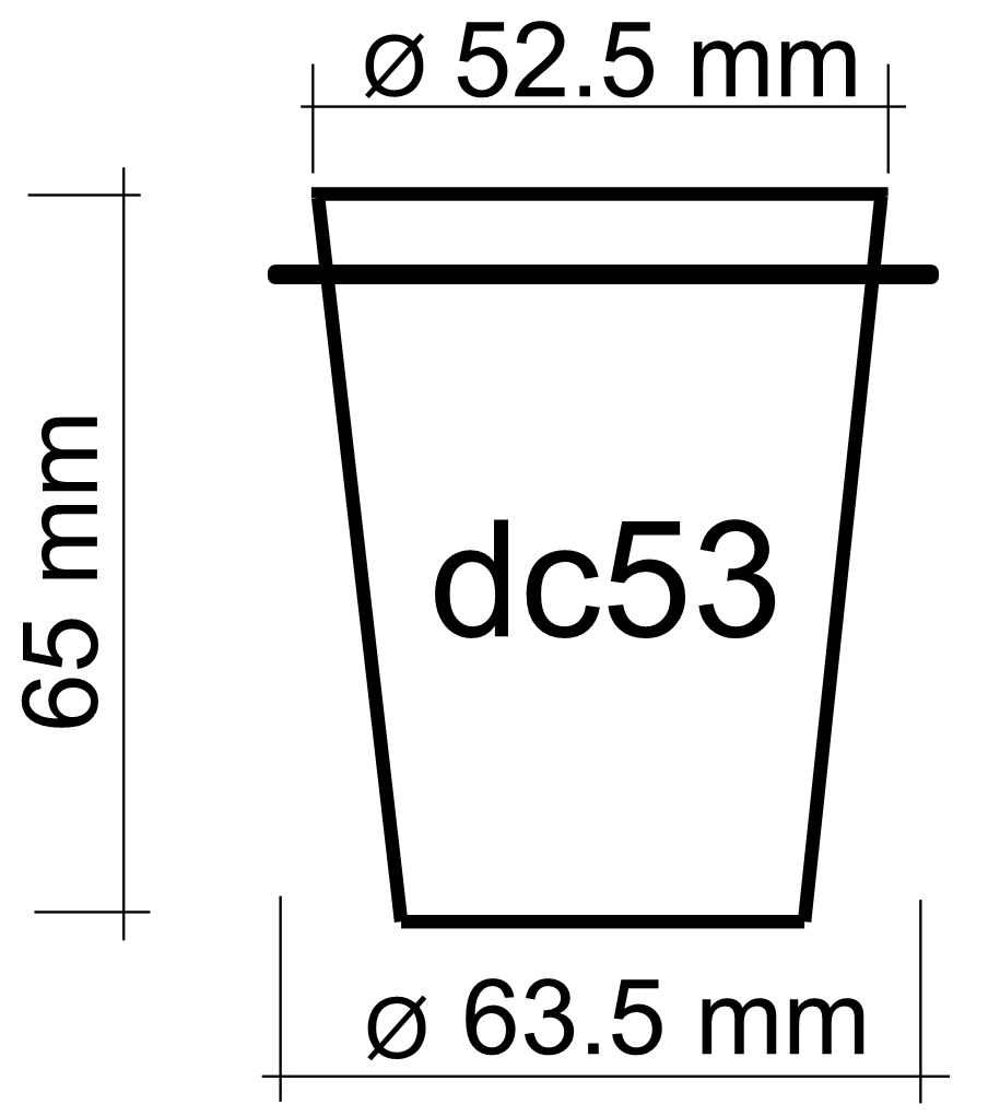 JoeFrex - Dosierbecher Coffee Dosing Cup 53mm aus Edelstahl