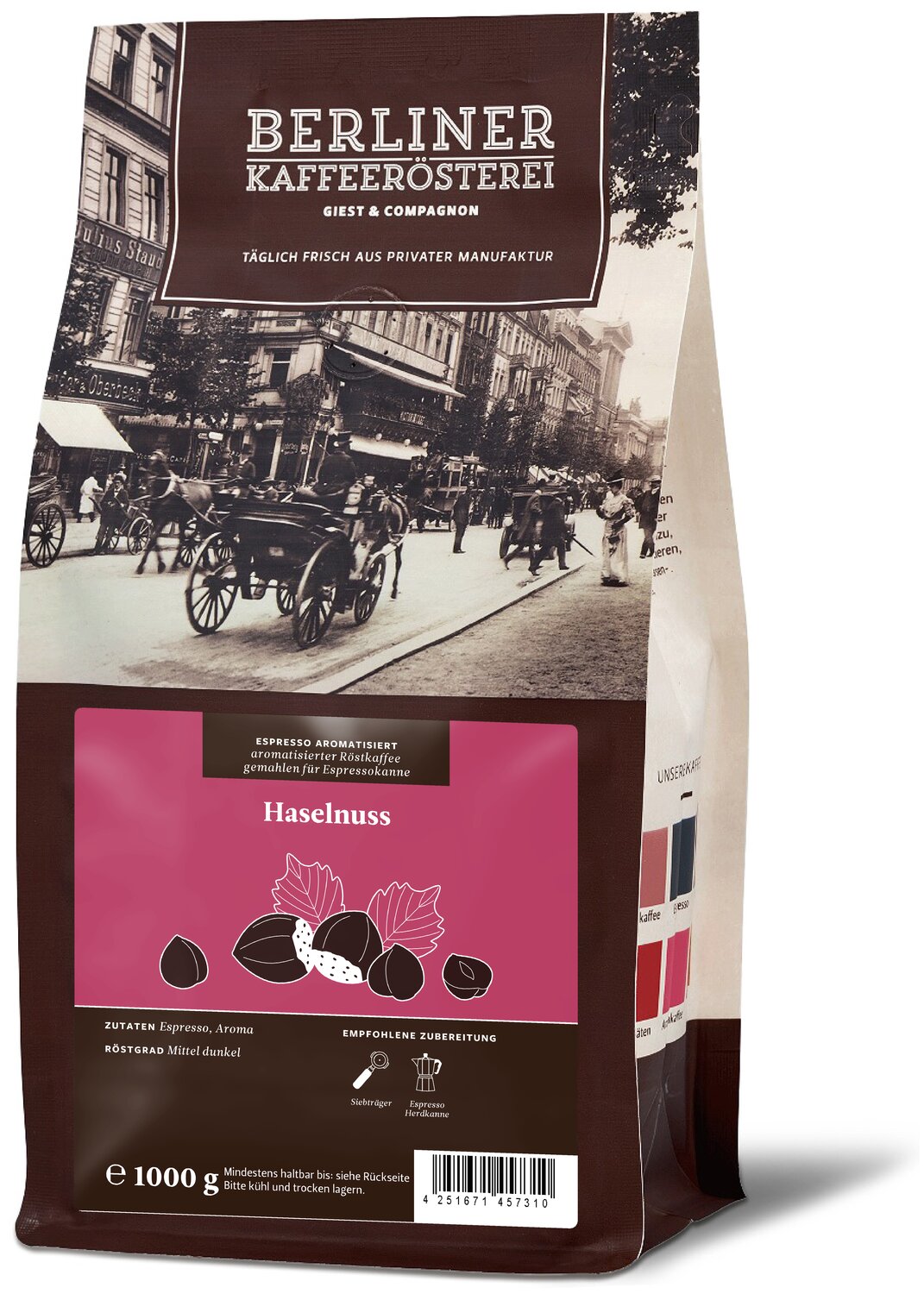 aromatisierter Espresso Haselnuss