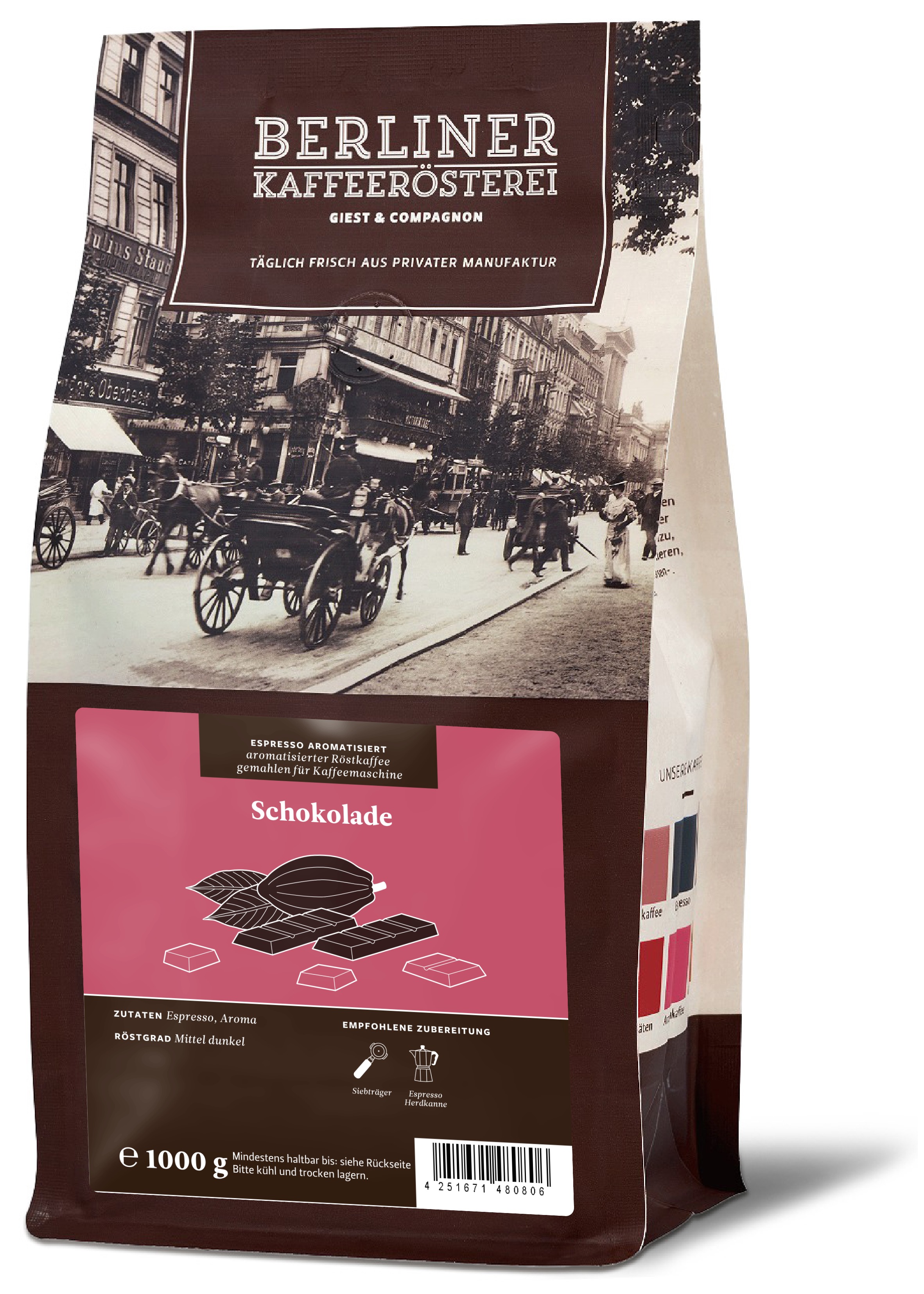 aromatisierter Espresso Schokolade
