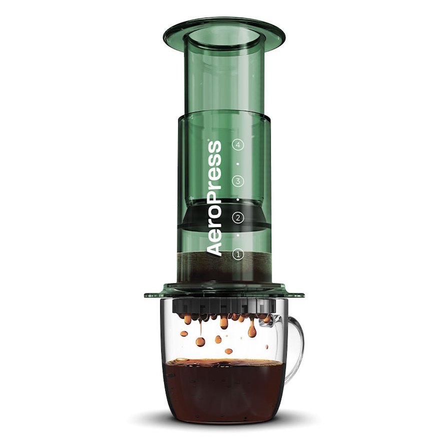 AeroPress® - Clear Coffee Press inkl. 100 Filter (Original in durchsichtig Grün) AeroPress® - Clear Coffee Press inkl. 100 Filter (Original in durchsichtig Grün)