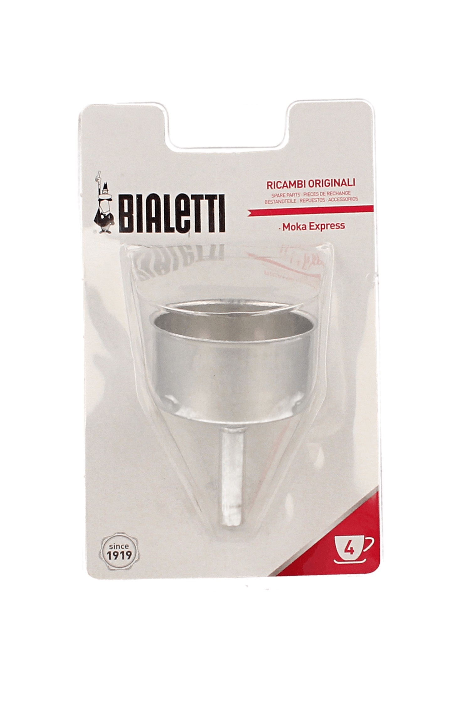 Bialetti - Kaffeetrichter für Moka Express 4 Tassen