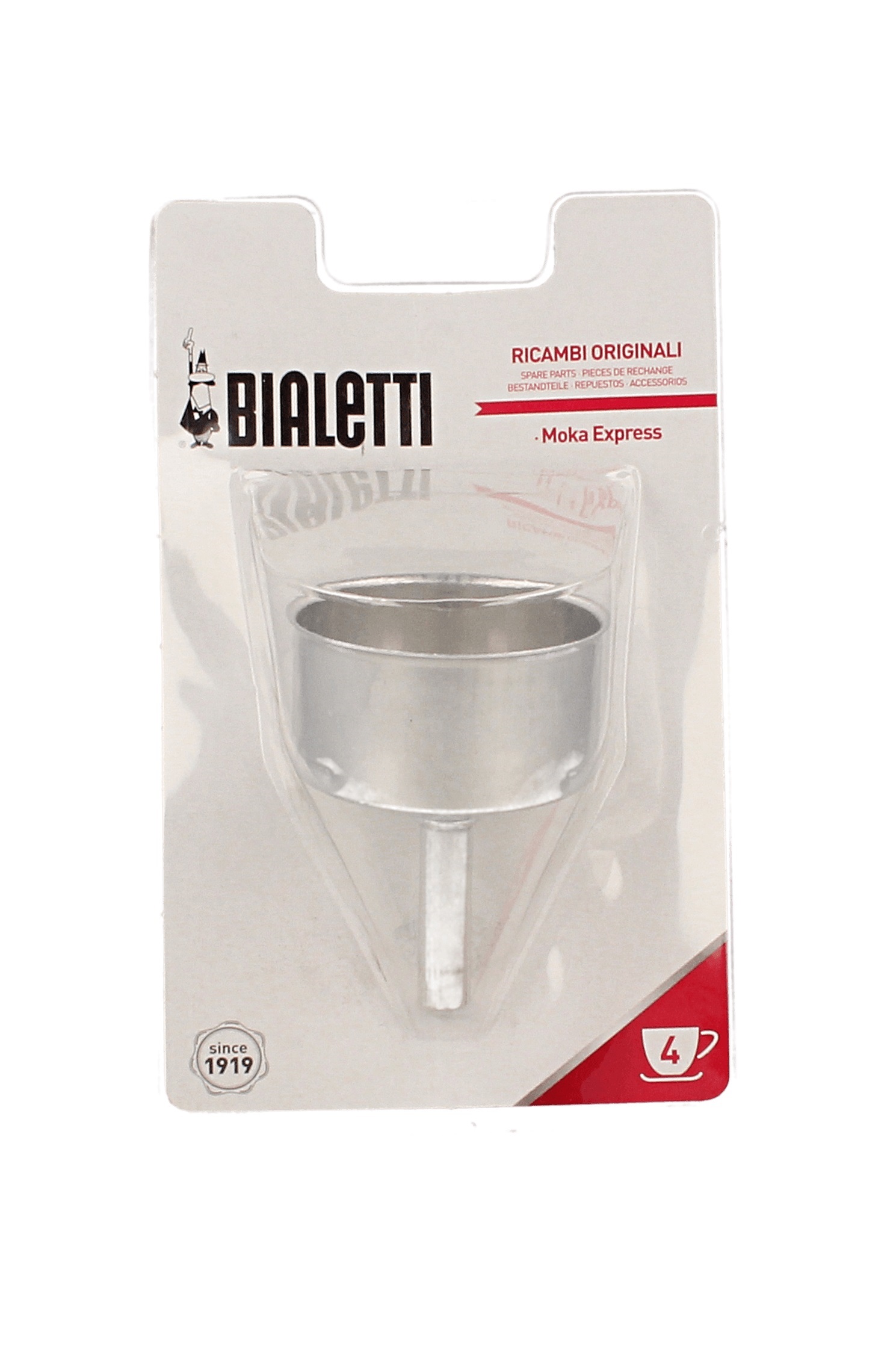 Bialetti - Kaffeetrichter für Moka Express 4 Tassen Bialetti - Kaffeetrichter für Moka Express 4 Tassen