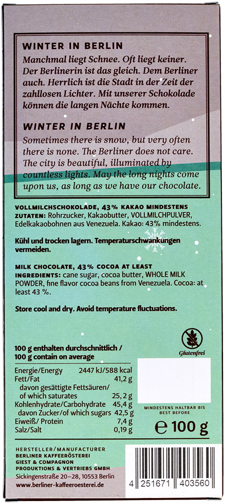 Weihnachtstafel - Weihnachtsbummel durch Charlottenburg und Tiergarten Weihnachtstafel - Weihnachtsbummel durch Charlottenburg und Tiergarten