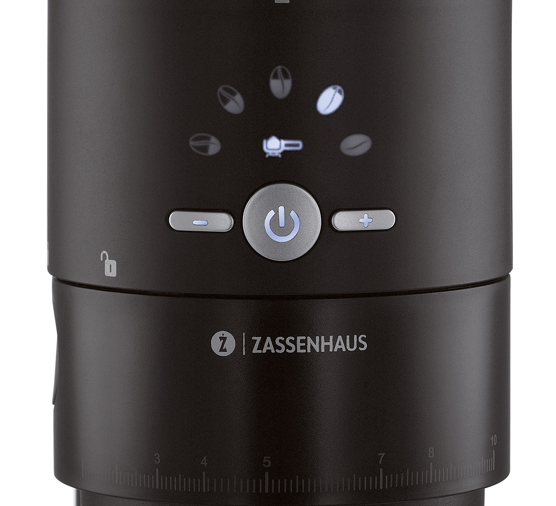 Zassenhaus - elektrische Kaffeemühle Expert geräuscharm auch für Siebträger