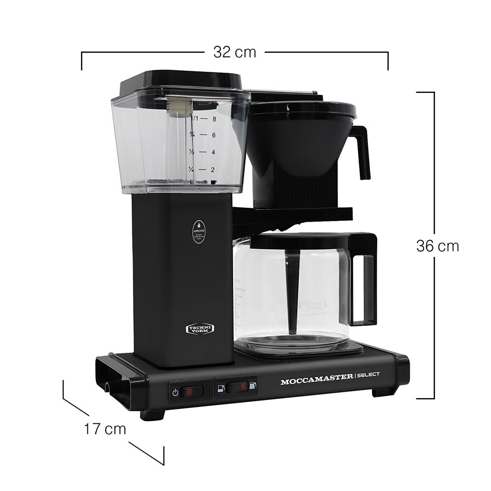 Moccamaster - Kaffeemaschine KBG Select 4-10 Tassen matt black