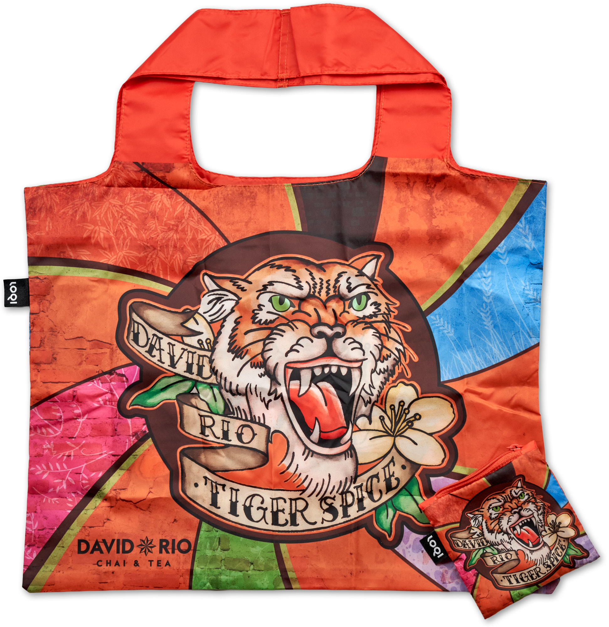 David Rio - Tiger Spice Beutel - LOQI Tragetasche 45x36 cm