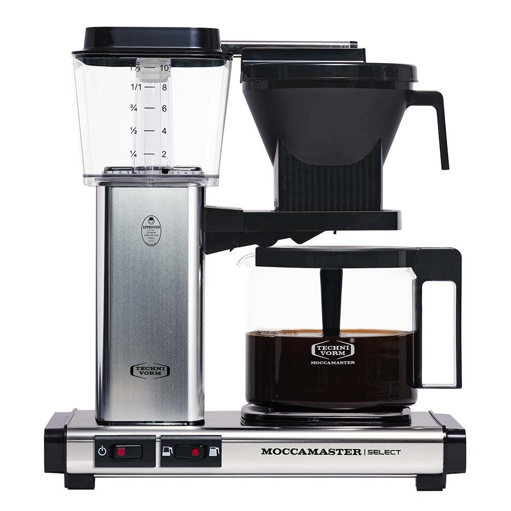 Moccamaster Kaffeemaschine KBG Select 4-10 Tassen poliertes silber Moccamaster Kaffeemaschine KBG Select 4-10 Tassen poliertes silber