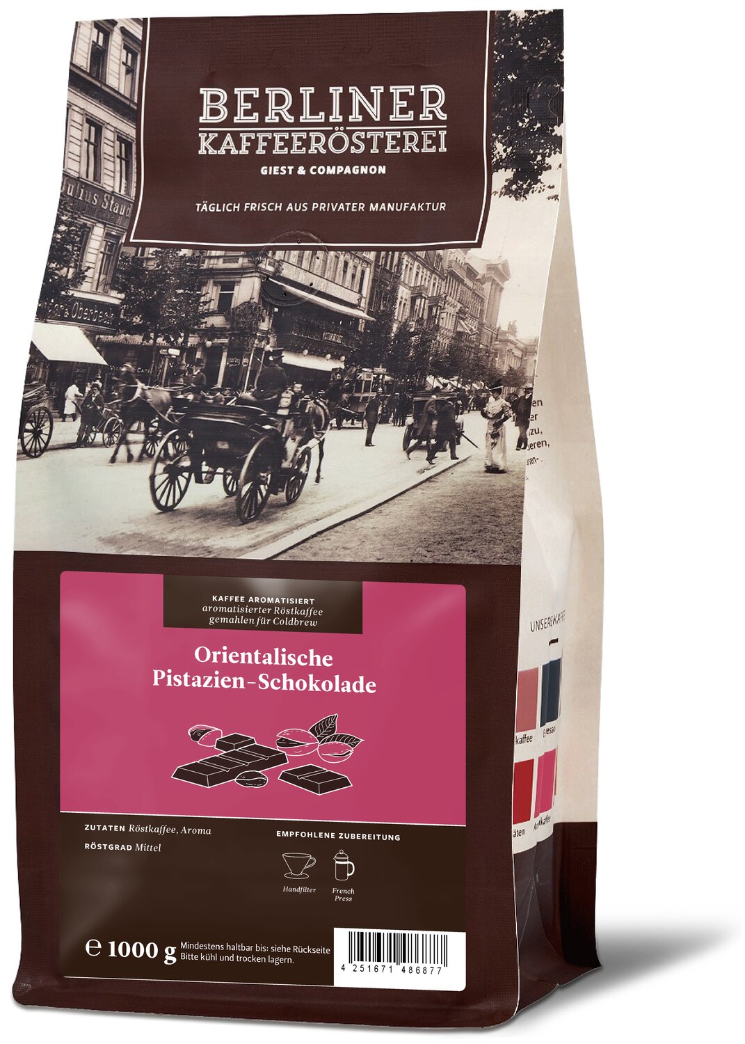 aromatisierter Kaffee Orientalische Pistazien-Schokolade