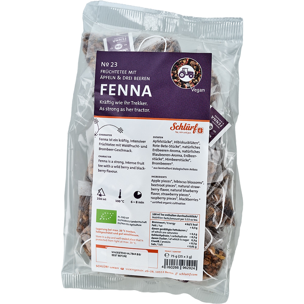 Schlürf - Tüüten - №23 BIO Früchtetee "Fenna" (25er)