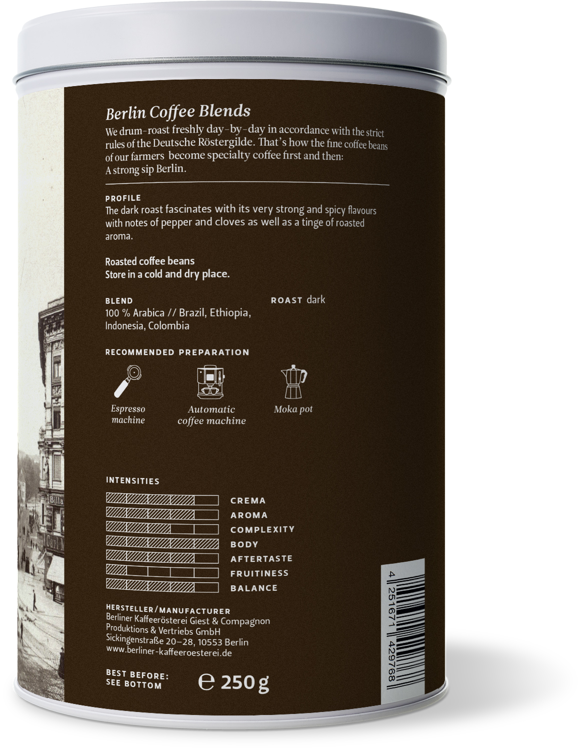 Portugiesischer Espresso dunkel (ganze Bohne)
