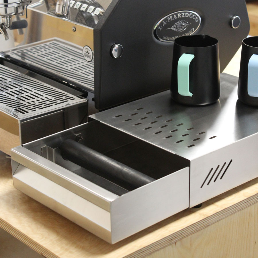 Rhino Coffee Gear - Kaffeesatzlade Knockbox Abschlagkasten Sudschublade inox (Edelstahl)