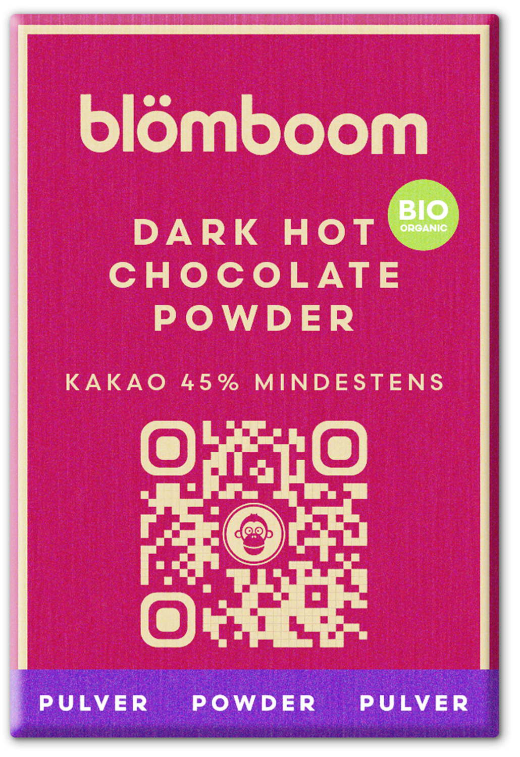 Blömboom - Metalldose + Refillbeutel und Magnet "Dark Hot Chocolate Powder BIO 1kg"