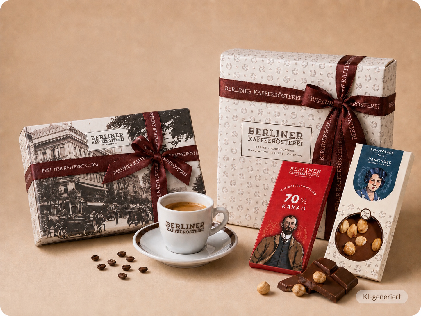 Berliner Kaffeerösterei Geschenke Sets Kaffee Tee Süsses Gutschein