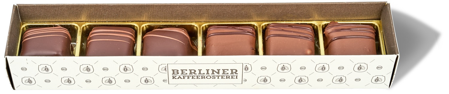 6er Weihnachts-Nougat-Blätterkrokant