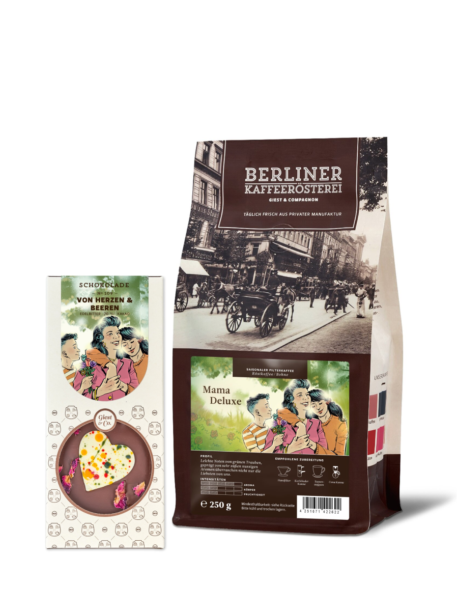 Set "Mama Deluxe" mit Kaffee + Schokoladentafel