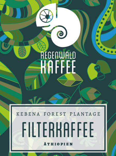 Regenwald Kebena Forest Plantage BIO Filterkaffee 250g Bohne